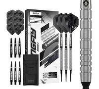 KOTO - Kingfly V1 90% Soft Tip Darts, Straight, 18G, Silver, Set of 3