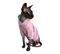 Kotomoda Sphynx Cat's Hoodie Nude Naked Cat Hairless Cat Clothes (XS)
