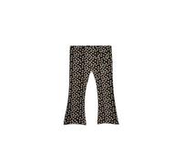 Koton Baby Girls' Flare Leggings Flower Printed Pocket Detail Ribbed, Black Design(9D9), 9-12 Months