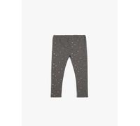 Koton Babygirl's Flower Printed Leggings Elastic Waistband, Grey Design(0D4), 18-24 Months