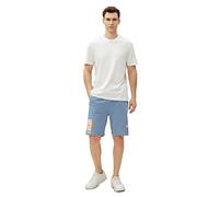 Koton Men's Basketball Printed Shorts Drawstring Pocket Detailed Slim Fit, Blue (601), S
