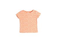 Koton Baybgirls T-Shirt Short Sleeve Crew Neck Floral Printed T-Shirt, Pink Design(2D5),