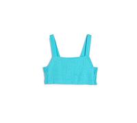 Koton Crop Linen Blouse Back Cut Out Detail Gimped Detail Blouse,
