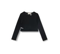 Koton Long Sleeve Blouse Cut Out Detail Crew Neck Ribbed Blouse,