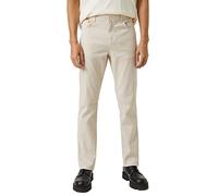 Koton Men's Basic Gabardine Trousers Slim Fit Buttoned Pocket Detailed, Beige (057), 28