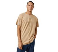 Koton Men's Basic T-Shirt Crew Neck Short Sleeve Cotton Straight, Coffee, XS