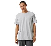 Koton Men's Basic T-Shirt Crew Neck Short Sleeve, Grau (027), XL