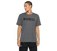 Koton Men's Basic T-Shirt Crew Neck Slogan Embroidered, Anthrazit Gestreift (02z), S