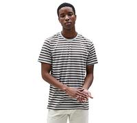 Koton Men's Basic T-Shirt Short Sleeve Crew Neck, Brown Stripe (5s1), S