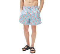 Koton Men's Drawstring Pocket Detail Swim Shorts Trunks, Pink Design (A04), L