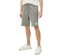 Koton Men's Drawstring Slim Fit Pocket Detailed Tag Printed Shorts, Grey (027), S