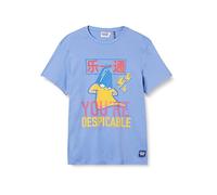 Koton Men's Duffy Duck Oversized T-Shirt Licenced Printed, Lilac (351), S