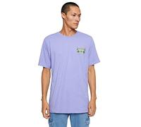 Koton Men's Music Printed T-Shirt Crew Neck Short Sleeve, Lila (370), S