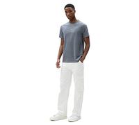 Koton Men's Slogan Printed T-Shirt Crew Neck Slim Fit Short Sleeve, Navy (715), S