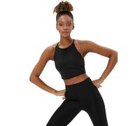 Koton Women's Wired Non Padded Halter Neck Sport Bra, Black(999), S