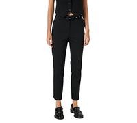 Koton Women's Belt Detail Cigarette Trousers Casual Pants, Schwarz (999), 8