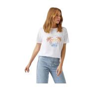 Koton Women's Crew Neck Printed T-Shirt, Weiß (000), XXL