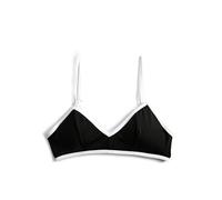 Koton Women's Criss Cross Binding Detail Bikini Top Swimwear, Black(999), 3 UK