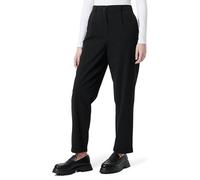 Koton Women's High Rise Buttoned Pleated High Rise Trousers Shorts, Black(999),