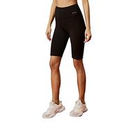 Koton Women's High Rise Minimal Printed Biker Leggings Pantyhose, Schwarz (999), XS