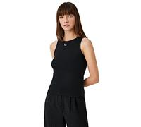 Koton Women's Jewel Detail Crew Neck Sleeveless Tank Top, Schwarz (999), S