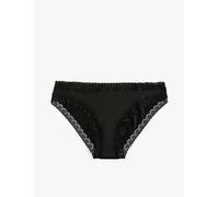 Koton Women's Lacy Brief Panties Underwear, Black(999), L