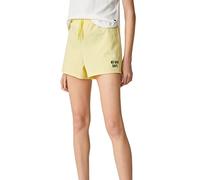 Koton Women's Mini Sport Shorts Embellished Drawstring Cotton, Yellow (152), L