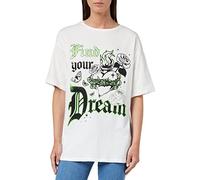 Koton Women's Printed Crew Neck Short Sleeve Cotton T-Shirt, Ecru (010), S