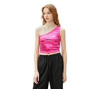 Koton Women's Shiny one-Shoulder Crop Tank top Shirt, Fushia (301), Large