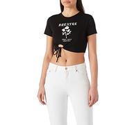 Koton Women's Short Sleeve Crop T-Shirt, Black (999), XL