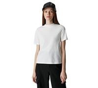 Koton Women's Short Sleeve Regular Fit Crew Neck Basic T-Shirt, White (001), XS