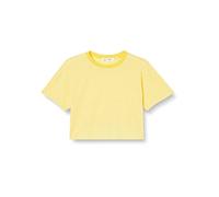 Koton Women's Short Sleeve T-Shirt, Yellow Stripe (18z), XS