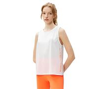 Koton Women's Slogan Printed Sports Bra Shirt, White (000), XL