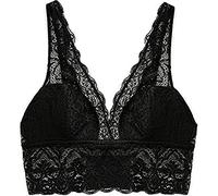 Koton Women's Soft Triangle Bra, Black (999), S