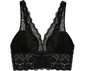 Koton Women's Soft Triangle Bra, Black (999), S