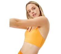 Koton Women's Spaghetti Strappy Binding Detail Sport Bra, Orange (207), L