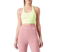 Koton Women's Sports Bra with Cup Back Cross Straps U Neck Slim Fit, NEON Green(NY0), S