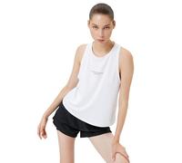 Koton Women's Sports Tank Top Round Neck and Racerback Straps Shirt, Off White(001), M