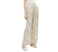 Koton Women's Wide Leg Pocket Detail Trousers, Beige Design (0d5), 8
