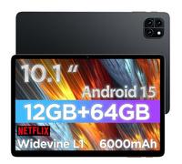 kotsren Android 14 Tablet, 10 inch Tablet, Octa Core Processors, 1280 * 800 IPS HD, Dual Cameras, 8GB RAM 64GB ROM 1TB Expand, Android 14, 2.4G+5G WiFi, Face ID, 5000mAh Battery, Fast Charging - Black