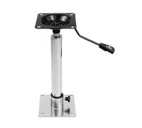 Kotsu Boat Seat Lifting Base, Telescopic Stainless Steel Pedestal, Pneumatic Height Adjustment 55-70cm Threaded 40-50cm, 360° Rotation, Compatible Internal/External Thread