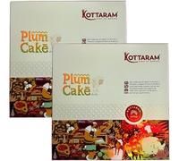Kottaram's Plum Cake 700g Moist, Rich and Flavorful Traditional Christmas Cake Perfect for Gifting and Festive Celebrations Tasty and Healthy Sweet Snacks Indian Origin Pack of 2