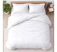 Kotton Culture 3 Pc Duvet Cover Set Emperor Size-100% Egyptian Cotton 800 Thread Count Ultra Soft Premium Durable Quilt Cover Zipper Closure & Corner Ties- (White, 290 cm X 235 cm)