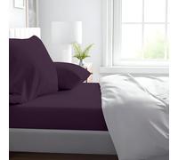 Kotton Culture 800 TC EGYPTIAN COTTON King Size 4-piece Sheet Set With 48 cm Extra Deep Pocket Luxurious Thick Cotton Bed Sheet All Season Bedding - Plum