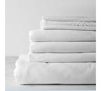 Kotton Culture 800 THREAD COUNT EGYPTIAN COTTON Emperor Size 4-piece Sheet Set With 48 cm Extra Deep Pocket Luxurious Thick Cotton Bed Sheet All Season Bedding - White