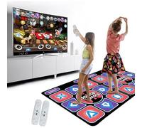 Kouamor 165 * 93cm Double Dance Mat, 100 Songs & 5 Modes, Dance Mat for Girls, Dances Mats that Connects to TVs, Double Dances Mats for TVs, with 2 Controllers, Christmas & Birthday Gift