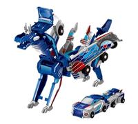 Kouamor 2 in 1 Collision Transforming Dinosaur Car Toy, Transforming Car Toys, Automatic Deformation Connections, Cars Toys Christmas Birthday Gifts for Kids 2-8 (blue)