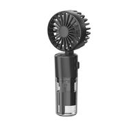 Kouamor 4 Speeds Portable Handheld Fan with Water Mist Sprays, Water Mists Fans, Cooling Mist Spray Fan, Fan that Sprays Water, USB Rechargeable Mini Cooling Mist Fans, for Indoor Outdoor (black)