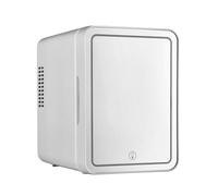 Kouamor 4L 0-65°C Mini Fridge, 2 in 1 Mini-Fridge with Led Mirror, 220v 50hz Skincare Fridge, Beauty Fridge, Skin Care Fridge, Compact Car Fridge for Bedroom Dorm Home Office Cosmetic (white)
