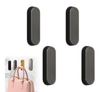 Kouamor 4pcs Folding Wall Hook, Zinc Alloy, Modern/Industrial, Wall Mount, Folding Hooks, Bathroom Wall Hook, Towel, Clothes, Bags, Umbrellas, Shoes, Keys